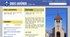 Desktop Screenshot of obecjavurek.cz