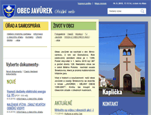 Tablet Screenshot of obecjavurek.cz